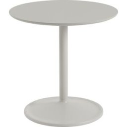 Table d'appoint en aluminium et linoléum gris 48x48cm Soft - Muuto