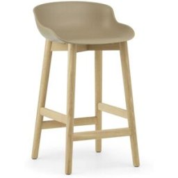 Tabouret de bar en chêne laqué et pp sable 65 cm Hyg - Normann Copenhagen
