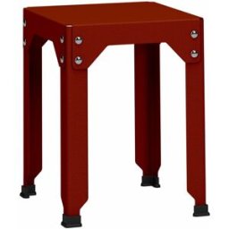 Tabouret en acier galvanisé terracotta 45 cm Hegoa - Matière Grise