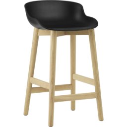 Tabouret de bar en chêne laqué et pp noir 65 cm Hyg - Normann Copenhagen