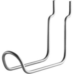 Lot de 2 crochets verticaux en acier inoxydable 4x10x11,5cm String System - String furniture