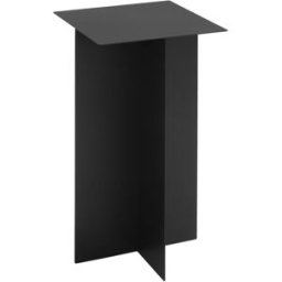 Table d'appoint en métal noir 60 x 30 cm Oli - Custom Form