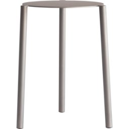 Tabouret en acier inoxydable mat 35x45cm Isla x Paul Delrez - Koge Design