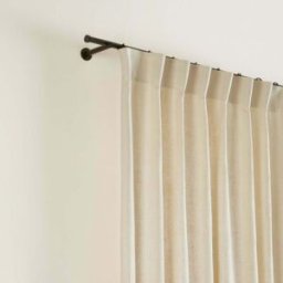 Rideau À Ruban Fronceur Aubin Beige Doré - Madura