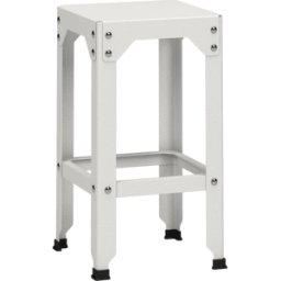 Tabouret haut en acier galvanisé blanc 63 cm Hegoa - Matière Grise