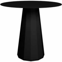 Table ronde en acier mat noir 80 cm Ankara - Matière Grise