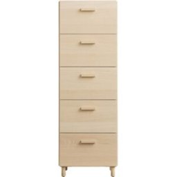 Chiffonnier en bois mdf frêne 41x121,5cm Relief - String furniture