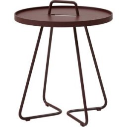 Table d'appoint 54 cm en aluminium bordeaux On-the-move - Cane-Line