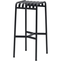 Tabouret de bar en métal anthracite Palissade - HAY