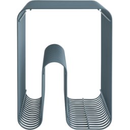 Tabouret et rangement magazine bleu 32cm Curva - AYTM