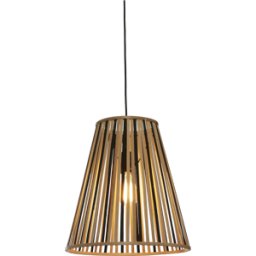 Suspension en bambou noir et naturel 40x42 cm Merapi - Good & Mojo