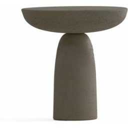 Table ronde en béton ciré anthracite 50 x 47 cm Olo - Mogg