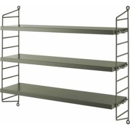 Etagères en acier olive String Pocket - String furniture