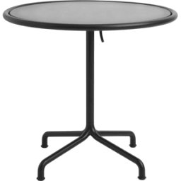 Table de jardin ronde en aluminium laqué gris anthracite 80x74cm Deville - HAY