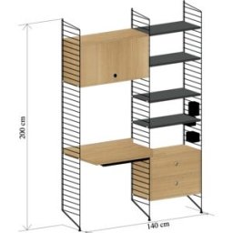 Etagère configurée byo-686154 140x200cm - String Furniture