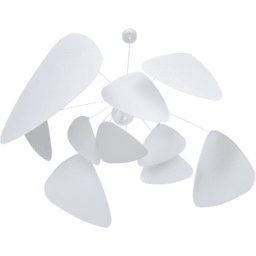 Suspension en métal et papier blanc 110 cm Screen Murano - Market set