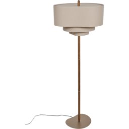 Lampadaire en en métal et en tissu crème 174 cm Pebble - Market set