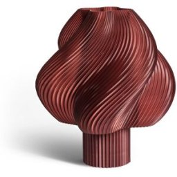 Lampe portable rouge cerise 23 cm Soft serve - Crème Atelier