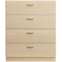 Commode large et plinthes en bois mdf frêne 82x99x41cm Relief - String furniture