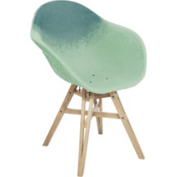 Chaise avec accoudoirs brume et galet Gravêne 6.7 - Maximum