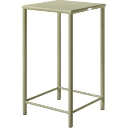 Tabouret de bar carré en acier tressé vert jonc 75cm T37 - Tolix