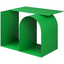 Table d'appoint en acier vert 53x43x37cm Glyph - Hem