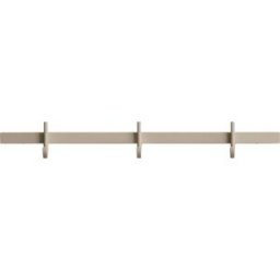 Porte-manteaux mural en aluminium beige 41x5,2x4,7cm Relief - String furniture