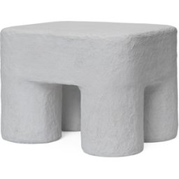Tabouret en coton blanc Podo - Ferm living