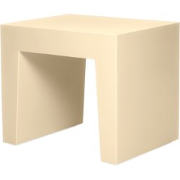 Tabouret polyvalent en polypropylène jaune Concrete seat - Fatboy