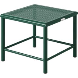 Tabouret carré en acier tressé vert mousse 30cm T37 - Tolix