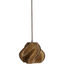 Suspension marron caramel et chrome 20 cm Soft serve 01 - Crème atelier