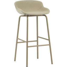 Tabouret de bar 75cm beige revêtement tissu beige Main Line Flax Hyg Sand/Main Line Flax MLF20 - Normann Copenhagen
