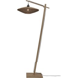 Lampadaire en bambou naturel avec abat-jour en bois naturel 150x40 cm Iguazu - Good & Mojo