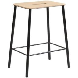 Tabouret noir 50 cm Adam - Frama