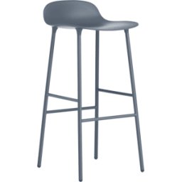 Tabouret de bar en acier et pp bleu 75 cm Form - Normann Copenhagen