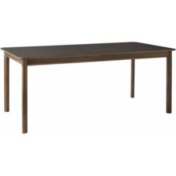 Table à manger avec rallonge en noyer chocolat stratifié Fenix 180 à 280 cm Patch HW1 - &Tradition