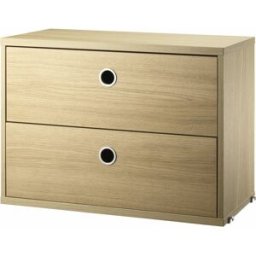 Caisson 2 tiroirs en chêne l58 cm - String furniture