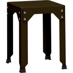 Tabouret en acier galvanisé bronze 45 cm Hegoa - Matière Grise