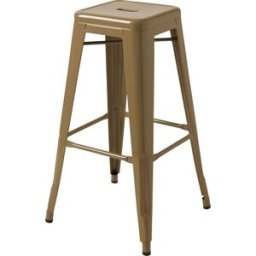 Tabouret de bar de jardin en acier brun vert 75cm H75 - Tolix