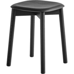 Tabouret en bois de chêne noir Soft Edge 72 - HAY