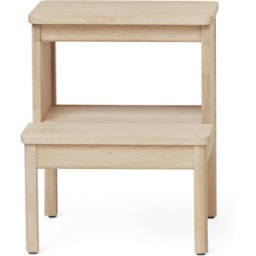 Tabouret en chêne massif blanc 45 cm A line - Form & Refine