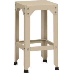 Tabouret haut en acier galvanisé crème 63 cm Hegoa - Matière Grise