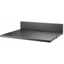 Étagère média en MDF laqué anthracite 58 x 47 cm - String furniture