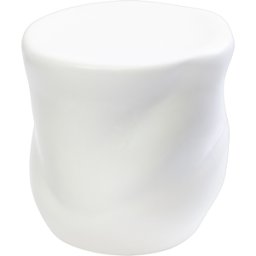 Tabouret organique en céramique blanc 33cm Canova - Moustache