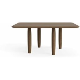 Table basse carrée en chêne fumé clair 80 x 80 cm Oku - NORR11