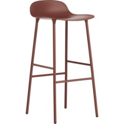 Tabouret de bar en acier et pp rouge 75 cm Form - Normann Copenhagen