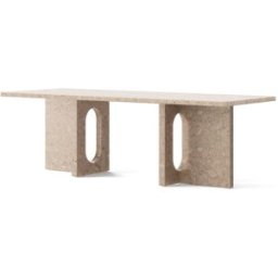 Table basse en marbre kunis beige Androgyne - Audo