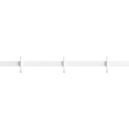 Porte-manteaux mural en aluminium blanc 41x5,2x4,7cm Relief - String furniture