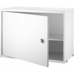 Caisson en bois blanc avec porte battante - String furniture