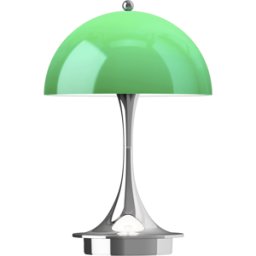Lampe portable vert et chrome Panthella 160 Portable V3 - Louis Poulsen